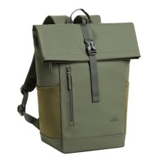 Notebook hátizsák, 14", 17L, rolltop, RIVACASE "Eden ECO 7826", olivazöld