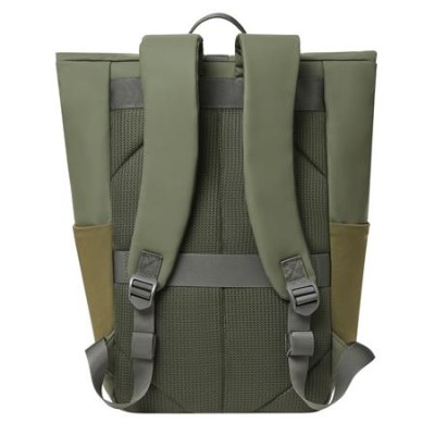 Notebook hátizsák, 14", 17L, rolltop, RIVACASE "Eden ECO 7826", olivazöld