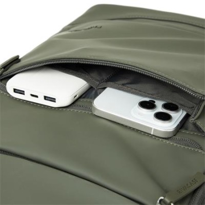 Notebook hátizsák, 15,6", 20L, RIVACASE "Eden ECO 7856", olivazöld