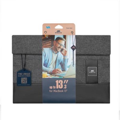 Notebook tok, 13,3", MacBook Pro/MacBook Air, RIVACASE "Lantau 8802", szürke-fekete