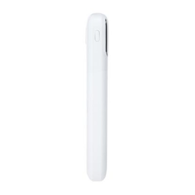 Power bank, beépített kábellel, 10.000mAh, RIVACASE "VA2211", fehér