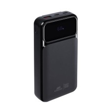 Power bank, beépített kábellel, 20.000mAh, RIVACASE "VA2221", fekete