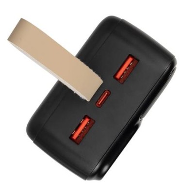 Hordozható akkumulátor, 30000mAh, QC/PD 20W, RIVACAE "VA2585"