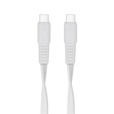 USB kábel, USB-C - USB-C, 1,2 m, RIVACASE "PS6005", fehér