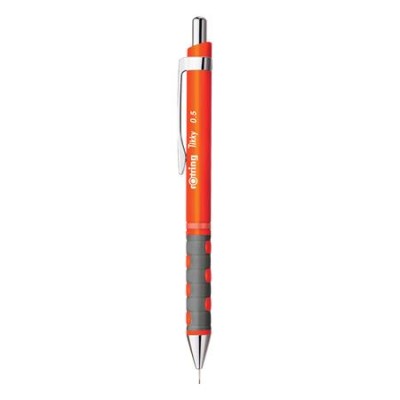 Nyomósirón, 0,5 mm, ROTRING "Tikky", neonnarancs