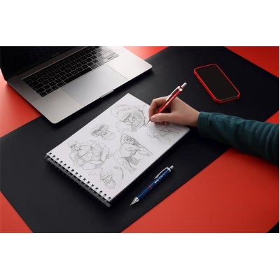 Nyomósirón, 0,5 mm, rOtring "Tikky Retro", piros