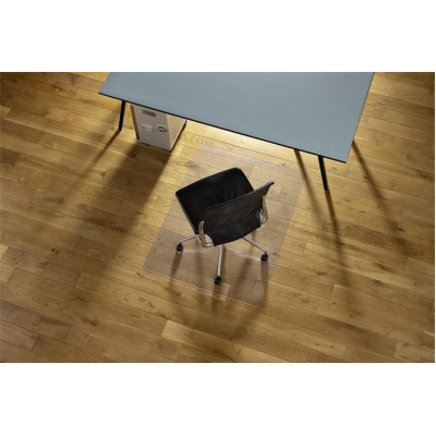 Székalátét, kemény felületre, PET, 90x120 cm, RS OFFICE "Duragrip Meta"