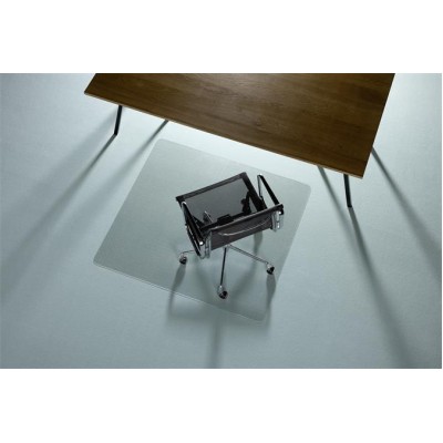 Székalátét, szőnyegre, polikarbonát, 130x120 cm, RS OFFICE "Ecogrip Solid"