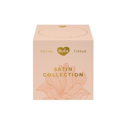 Kozmetikai kendő, 2 rétegű, 80 db, RUTA "Satin Collection"