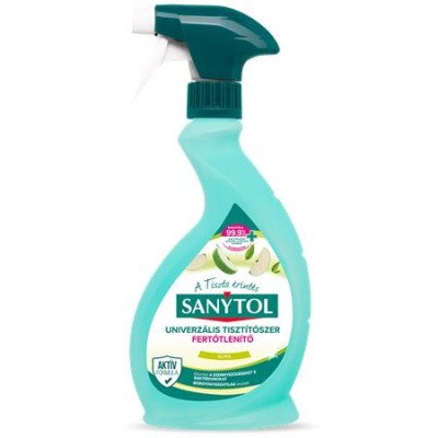 Általános tisztító- és fertőtlenítő spray, 500 ml, SANYTOL, alma