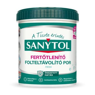 Folteltávolító- és fertőtlenítő por, 450 g, SANYTOL