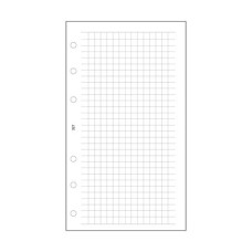 Kalendárium betét, jegyzetlap, "L", kockás, SATURNUS, fehér