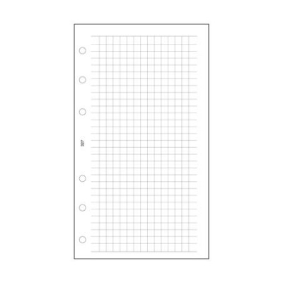 Kalendárium betét, jegyzetlap, "L", kockás, SATURNUS, fehér
