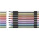 Metálfényű filctoll készlet, 1-2 mm, SCHNEIDER "Paint-It 020", 8 különböző szín