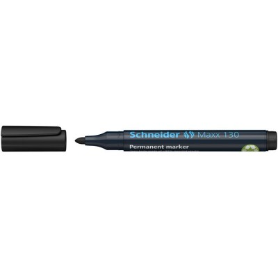 Alkoholos marker, 1-3 mm, kúpos, SCHNEIDER "Maxx 130", fekete