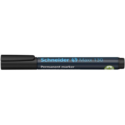 Alkoholos marker, 1-3 mm, kúpos, SCHNEIDER "Maxx 130", fekete
