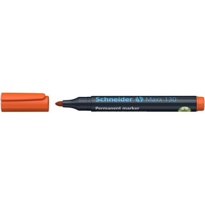 Alkoholos marker, 1-3 mm, kúpos, SCHNEIDER "Maxx 130", narancssárga