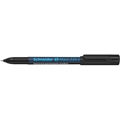 Alkoholos marker, OHP, 0,4 mm, SCHNEIDER "Maxx 220 S", fekete