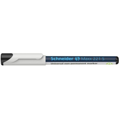 Alkoholmentes marker, OHP, 0,4 mm, SCHNEIDER "Maxx 221 S", fekete