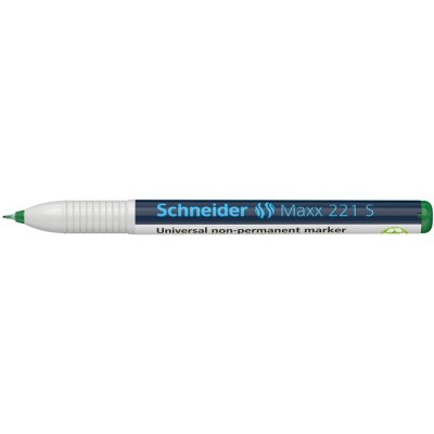 Alkoholmentes marker, OHP, 0,4 mm, SCHNEIDER "Maxx 221 S", zöld