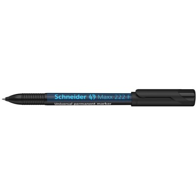 Alkoholos marker, OHP, 0,7 mm, SCHNEIDER "Maxx 222 F", fekete