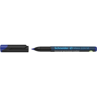 Alkoholos marker, OHP, 1 mm, SCHNEIDER "Maxx 224 M", kék