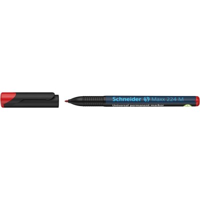 Alkoholos marker, OHP, 1 mm, SCHNEIDER "Maxx 224 M", piros