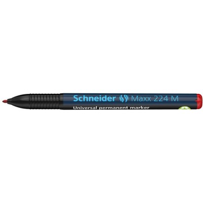 Alkoholos marker, OHP, 1 mm, SCHNEIDER "Maxx 224 M", piros