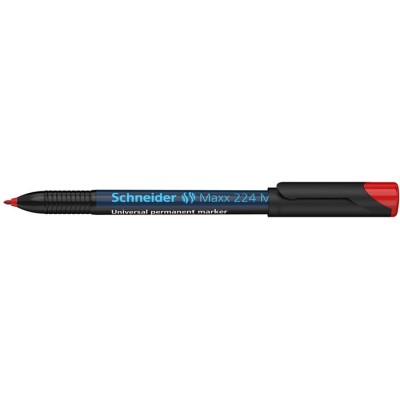 Alkoholos marker, OHP, 1 mm, SCHNEIDER "Maxx 224 M", piros