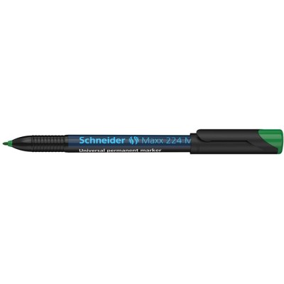 Alkoholos marker, OHP, 1 mm, SCHNEIDER "Maxx 224 M", zöld