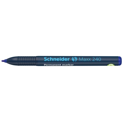 Alkoholos marker, 1-2 mm, kúpos, SCHNEIDER "Maxx 240", kék
