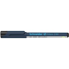 Alkoholos marker, CD/DVD, 0,7 mm, SCHNEIDER "Maxx 244", fekete