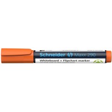 Tábla- és flipchart marker, 2-3 mm, kúpos, SCHNEIDER "Maxx 290", narancssárga