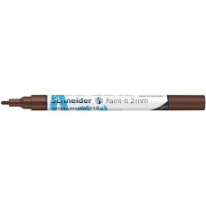 Dekormarker, akril, 2 mm, SCHNEIDER "Paint-It 310", barna