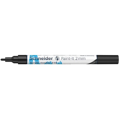 Dekormarker, akril, 2 mm, SCHNEIDER "Paint-It 310" , fekete