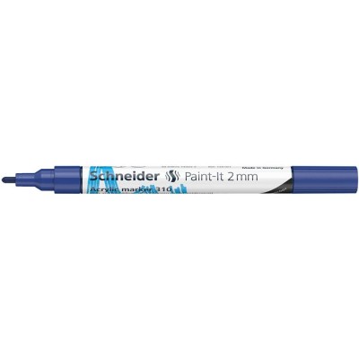 Dekormarker, akril, 2 mm, SCHNEIDER "Paint-It 310", kék