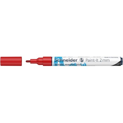 Dekormarker, akril, 2 mm, SCHNEIDER "Paint-It 310", piros