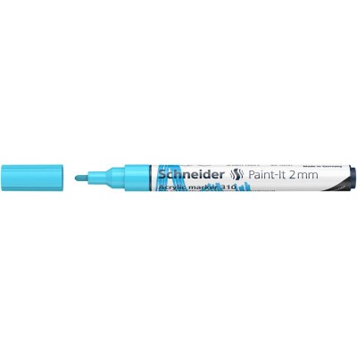 Dekormarker, akril, 2 mm, SCHNEIDER "Paint-It 310", pasztellkék