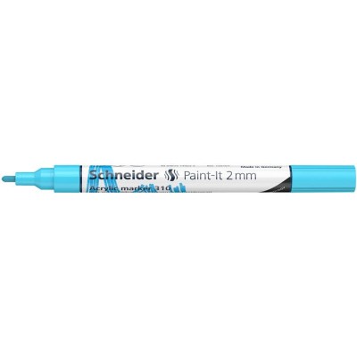 Dekormarker, akril, 2 mm, SCHNEIDER "Paint-It 310", pasztellkék