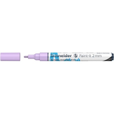 Dekormarker, akril, 2 mm, SCHNEIDER "Paint-It 310", pasztell-lila