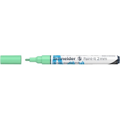 Dekormarker, akril, 2 mm, SCHNEIDER "Paint-It 310", pasztellzöld