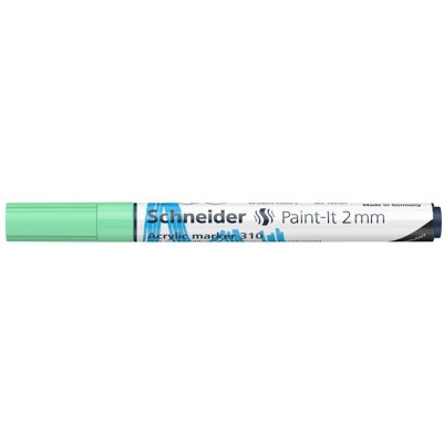 Dekormarker, akril, 2 mm, SCHNEIDER "Paint-It 310", pasztellzöld