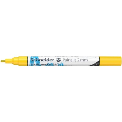 Dekormarker, akril, 2 mm, SCHNEIDER "Paint-It 310", sárga