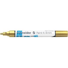 Dekormarker, akril, 4 mm, SCHNEIDER "Paint-It 320", arany