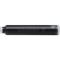 Töltőtoll patron, 6 db, SCHNEIDER, fekete
