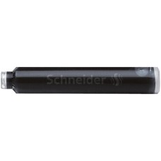 Töltőtoll patron, 6 db, SCHNEIDER, fekete