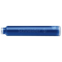 Töltőtoll patron, 100 db, SCHNEIDER, királykék