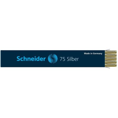 Golyóstollbetét, 0,5 mm, SCHNEIDER "75 Silver", ezüst