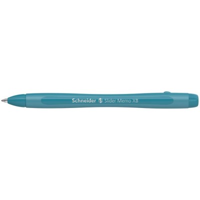 Golyóstoll, 0,7 mm, kupakos, SCHNEIDER "Slider Memo XB", pávakék