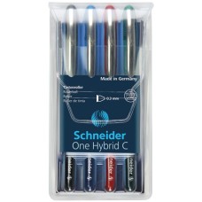 Rollertoll készlet, 0,3 mm, SCHNEIDER "One Hybrid C", 4 szín